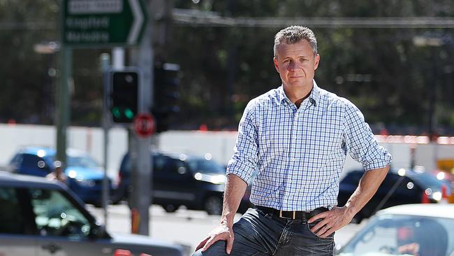 Kingsford Smith MP Matt Thistlethwaite at the Anzac Pde and Alison Rd intersection where the tree of knowledge was lost. Picture: Danny Aarons