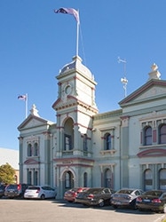 The original plan was to fly the Palestinian flag above Randwick Town Hall on November 29. Picture: Randwick Council