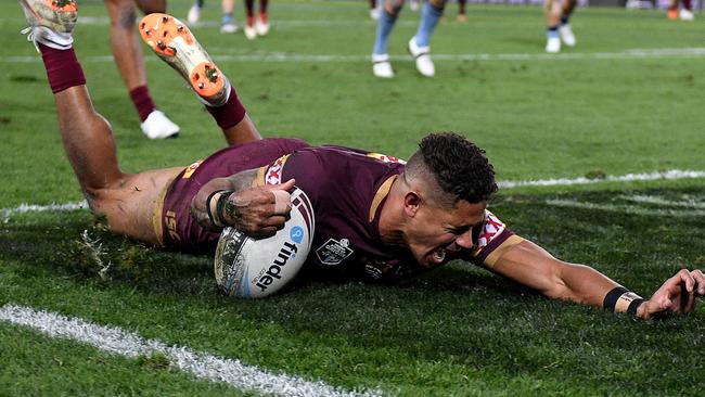 Gagai has starred on the wing in Origin. AAP Image/Dan Himbrechts.