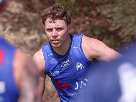 Former South Sydney player Blake Taaffe at Bulldogs training. Pic: Instagram