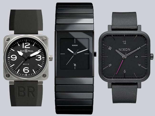 Men's watch square online face