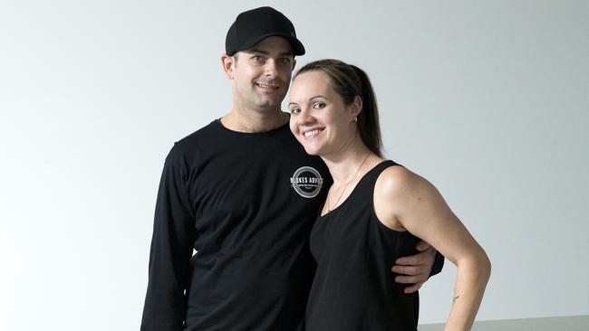 Adam Haevecker with his partner Renee.