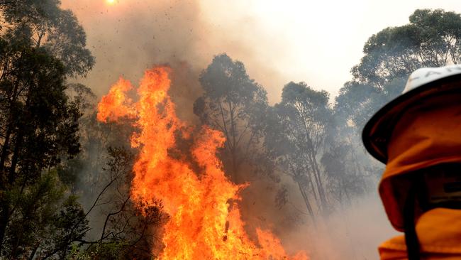 Recent bushfires have ramped up the rhetoric in the climate debate. Picture: AAP