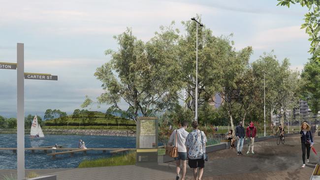 Lidcombe’s Carter Street Precinct will feature three hectares of open space.