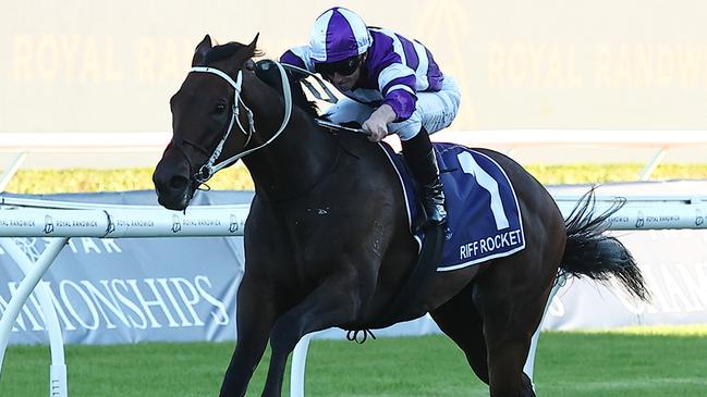 Riff Rocket wins the Australian Derby.