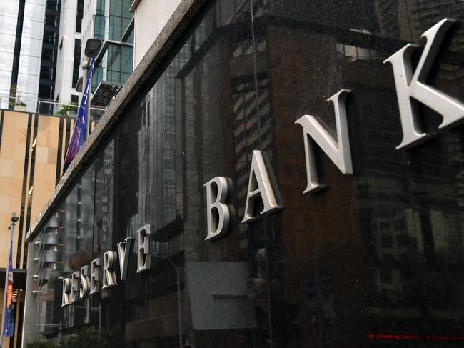 SYDNEY, AUSTRALIA - NewsWire Photos APRIL, 06, 2021: A pedestrian passes the Reserve Bank of Australia (RBA) in Sydney. Picture: NCA NewsWire/Joel Carrett