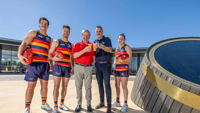 Under a new agreement Coopers beers will be exclusively poured at Adelaide Football Club events and in corporate areas on match day. Picture: Ben Clark