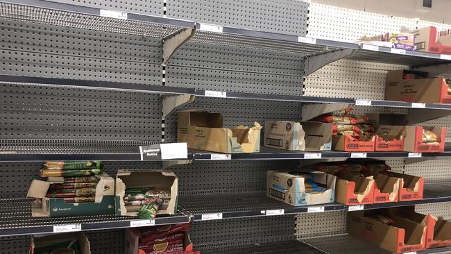 Restrictions on purchases are being reinstated at Woolworths stores in Victoria. Picture GLENN CAMPBELL