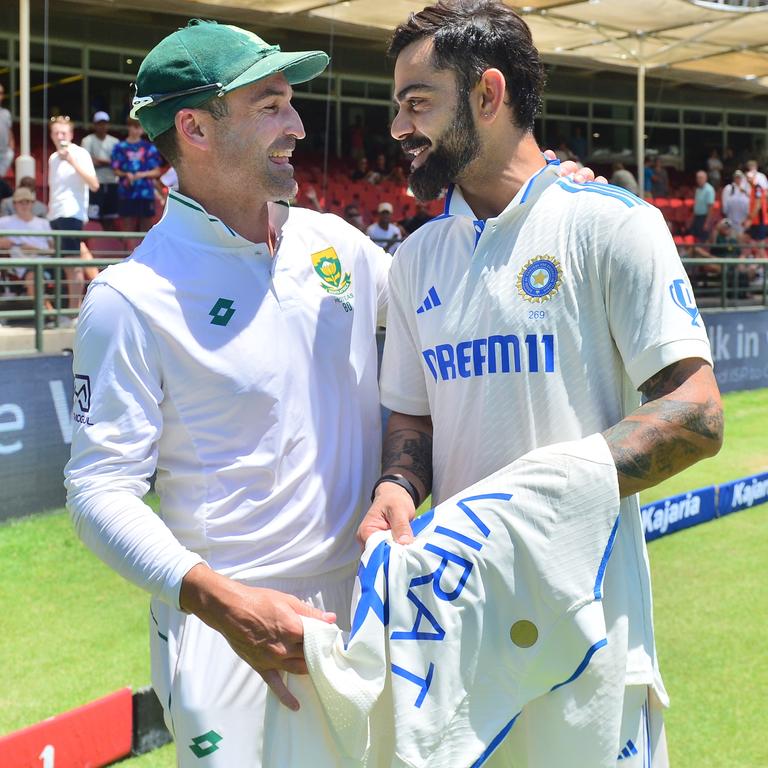 Virat Kohli gifted Elgar a jersey in the South African’s final Test.