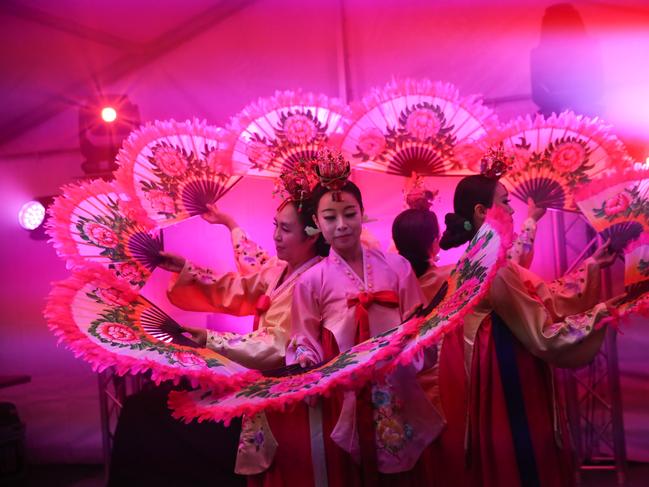 Song Min Sun Korean Fan Dancing – Lunar Concert – Sat 10th February. Photo: Supplied Cumberland City Council