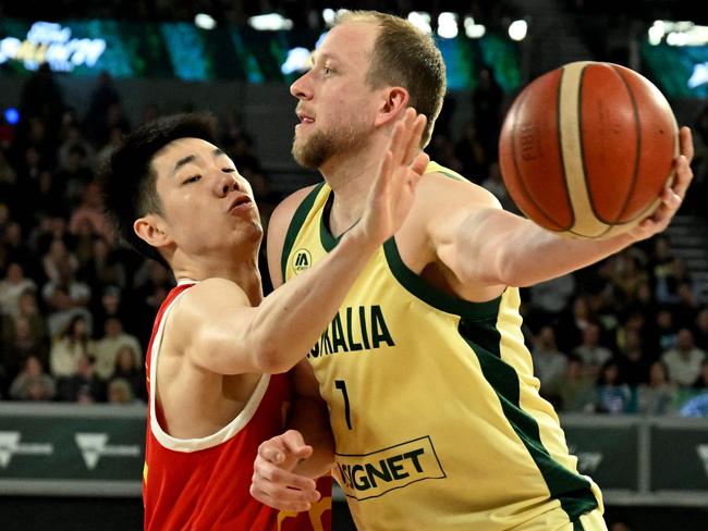 Australia's Joe Ingles was in danger of missing selection for his fifth Olympics. Picture: William WEST / AFP