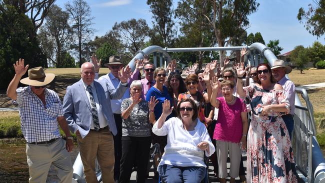 Mally McMurtrie was surrounded by friends, family, and the community as the structures named in her honour were unveiled.