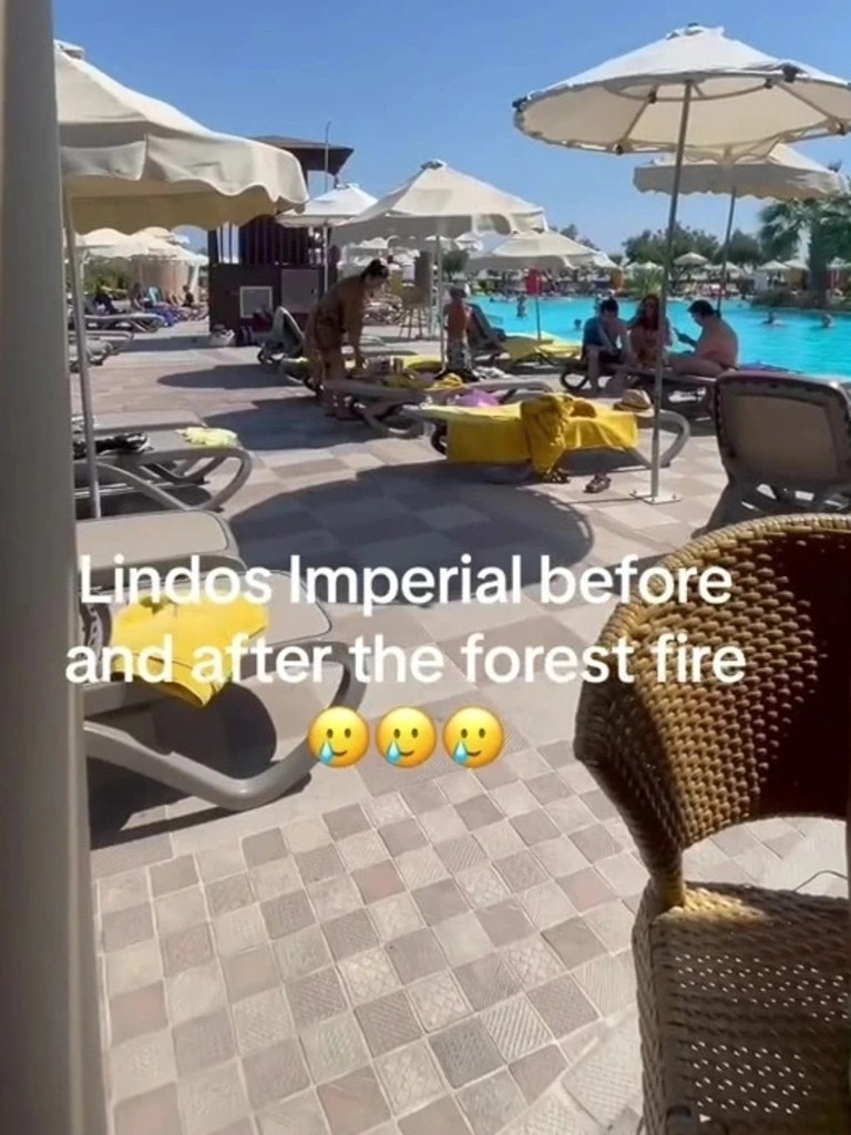 Lindos Imperial before the wildfires hit. Picture: TikTok