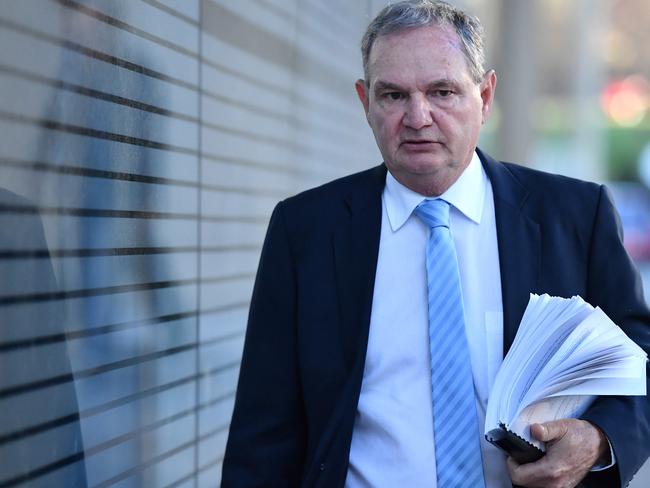 Former Ipswich mayor Paul Pisasale has been found guilty of two counts of extortion. Picture: AAP Image/Darren England