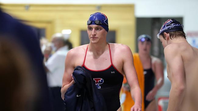 Lia Thomas has dominated college swimming since transitioning. (Photo by Hunter Martin/Getty Images)