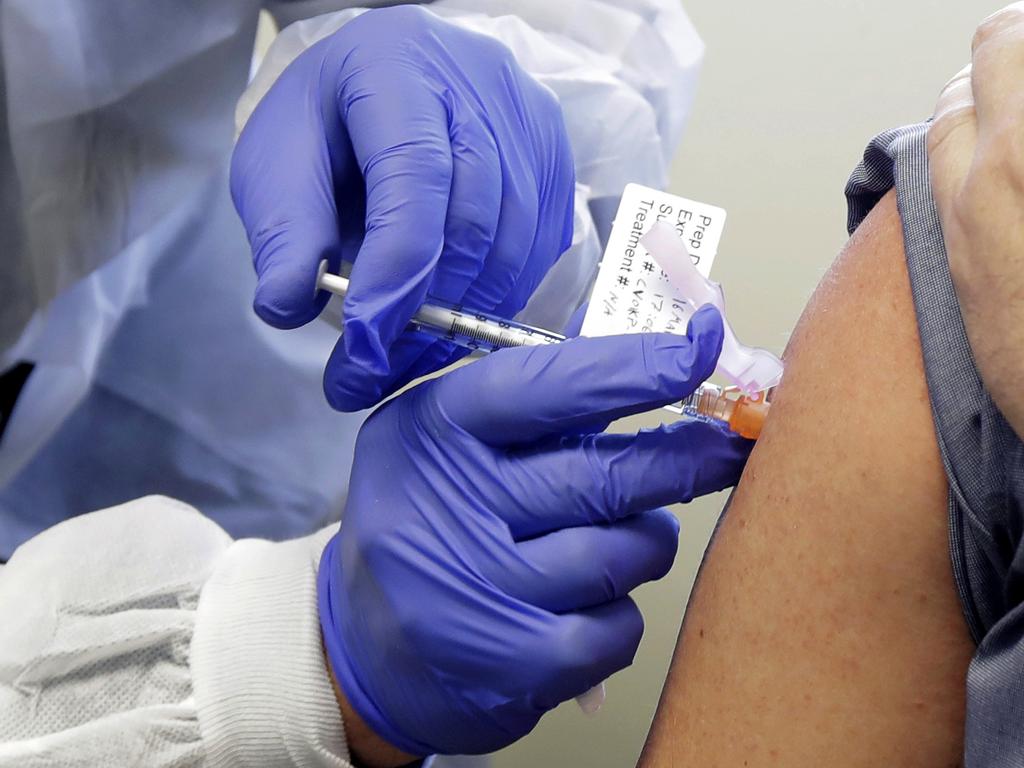 A patient takes part in a study in Washington. Picture: AP Photo/Ted S. Warren, File.