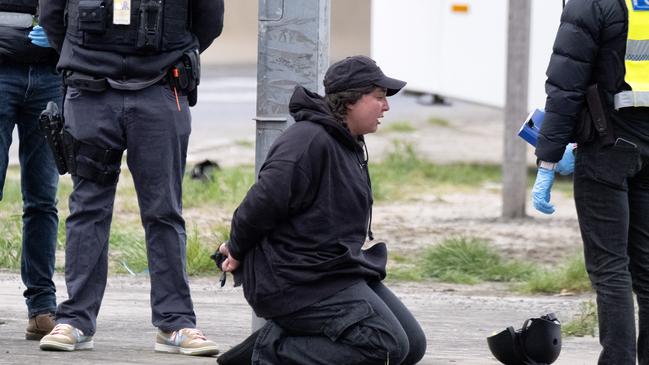 Protesters started gathering about 6am and had largely dispersed by 1pm. Picture: NewsWire / Luis Enrique Ascui