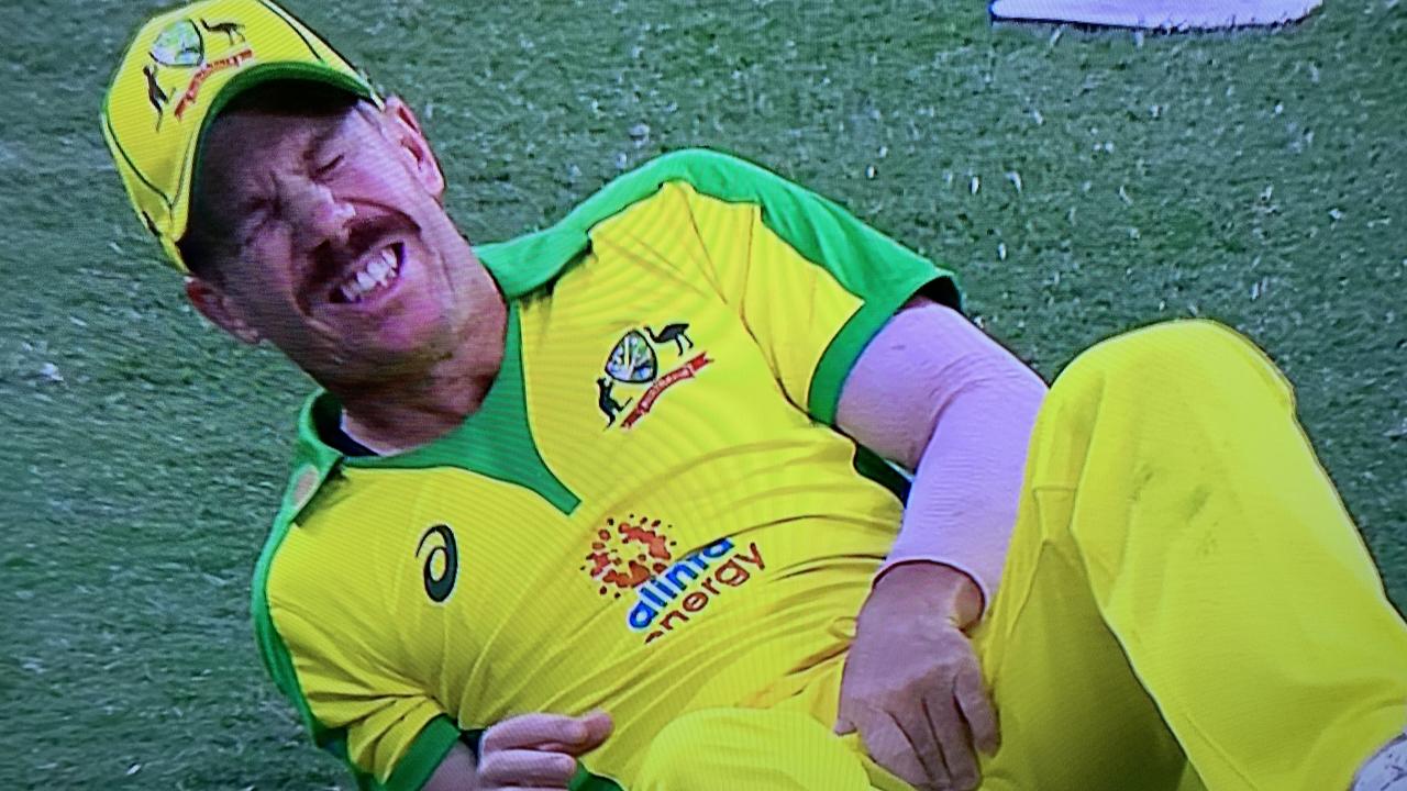 David Warner suffered a groin injury against India.