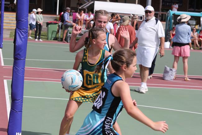 The Netball Qld Primary Schools Cup grand finals are being held at the Hinterland District Netball Association at Mudgeeraba. Picture: Mike Batterham.