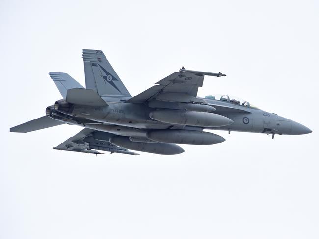 F/A-18F Super Hornets in Townsville. Picture: Evan Morgan