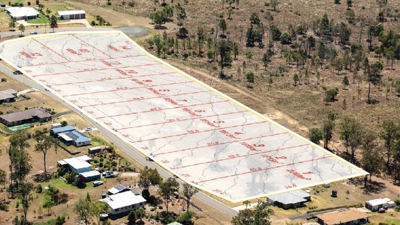 Lockyer Valley Regional Council are auctioning off 14 ready-to-build residential lots in Grantham Estate. Picture: Supplied