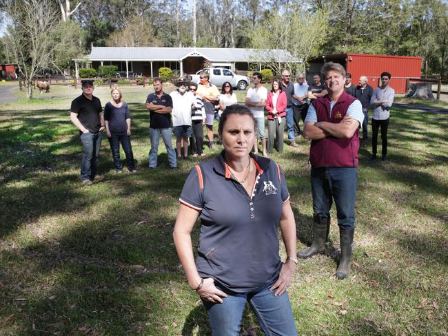 Kirsti Payne and Ross Ferrier with other Kangy Angy residents have been fighting the rail development