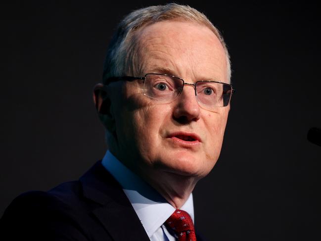 Philip Lowe, governor of the Reserve Bank of Australia (RBA), speaks during the Australian Payments Network Summit in Sydney, Australia, on Wednesday, Dec. 14, 2022. Lowe reaffirmed his desire to stay in the top job as his seven-year term approaches its end and amid ongoing calls for him to resign. Photographer: Brendon Thorne/Bloomberg via Getty Images