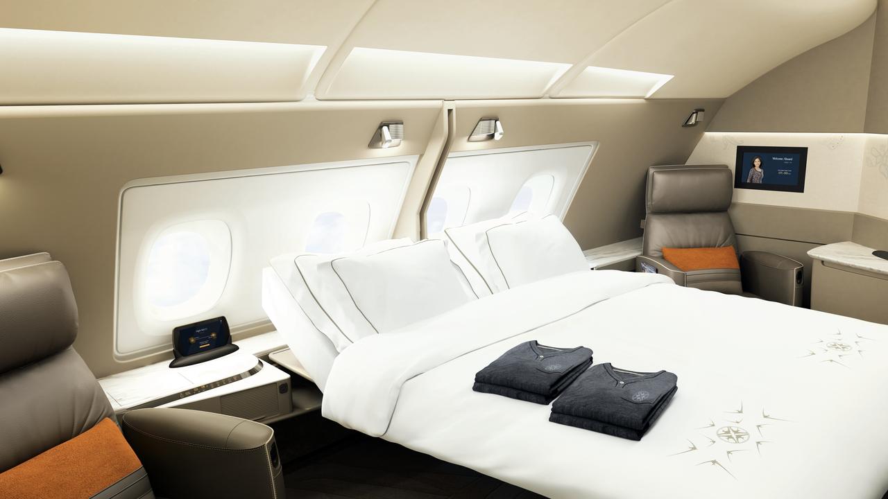 Singapore Airlines’ first class double suite in the new A380 aircraft.