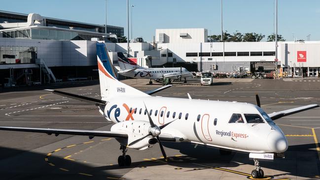 Regional Express aircraft on the tarmac at Sydney Airport. Picture: AAP