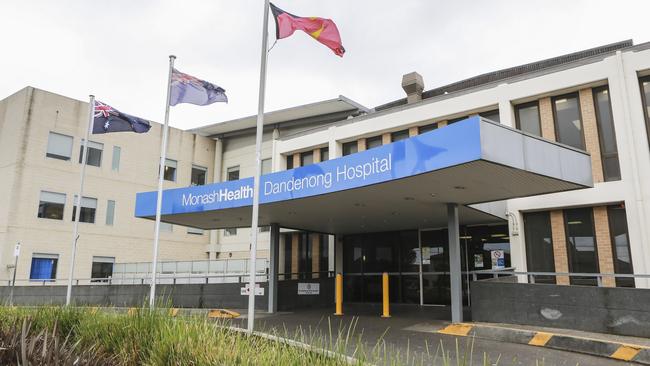 Dandenong Hospital was forced to turn a violent man away.