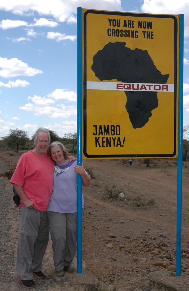 Ron and Lynn cross the Equator.