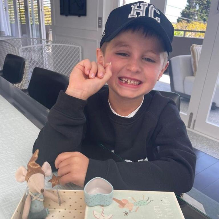 The youngster was after $200 from the tooth fairy. Picture: Instagram/RoxyJacenko