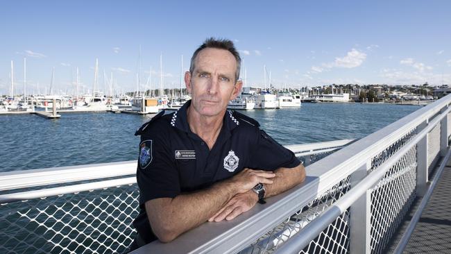 Wynnum Police Senior Sgt Wayne Richter. Picture: AAP Image/Renae Droop