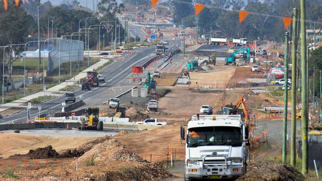 The Bringelly Road upgrade in Sydney: a scene being repeated right across our three major capitals.