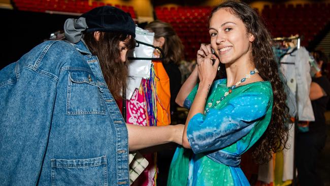 2024 Country to Couture at the Darwin Convention Centre showcases hand-designed First Nations fashion. Picture: Pema Tamang Pakhrin