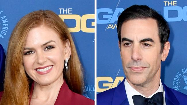 Isla Fisher and Sacha Baron Cohen.