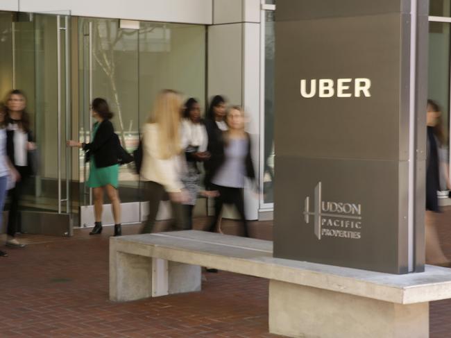 This Wednesday, March 1, 2017, photo shows an exterior view of the headquarters of Uber in San Francisco. Uber has been wielding a secret weapon to thwart authorities who have been trying to curtail or shut down its ride-hailing service in cities around the world. The program included a feature nicknamed "Greyball" internally that identified regulators who were posing as riders while trying to collect evidence that Uber's service was breaking local laws governing taxis. The New York Times revealed Greyball's existence in a story published Friday, March 3, 2017, based on information provided by four current and former Uber employees. (AP Photo/Eric Risberg)