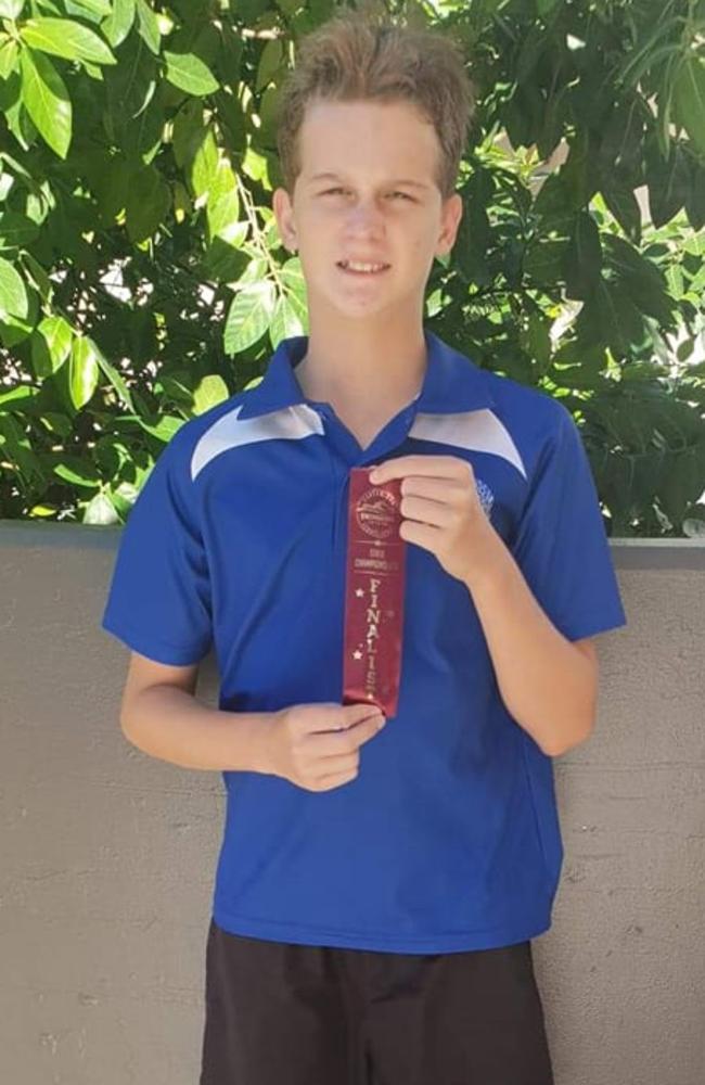 Austin Edwards-Bland is award-winning swimmer with the Cannonvale Cannons Swimming Clubs. Picture: Facebook