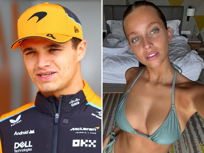 Lando Norris spotted with super model