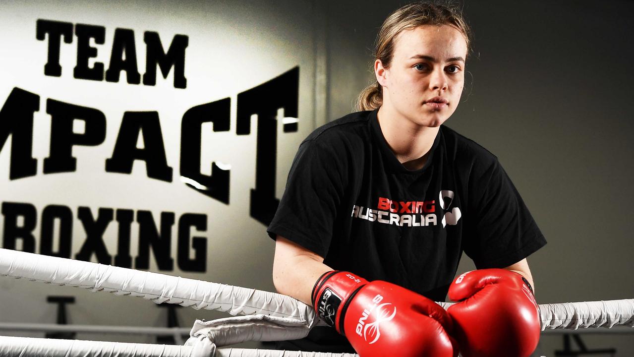 Paige Robinson was crowned best female boxer at the National Titles recently and has been selected in the Australian Youth Team. Photo: Patrick Woods.