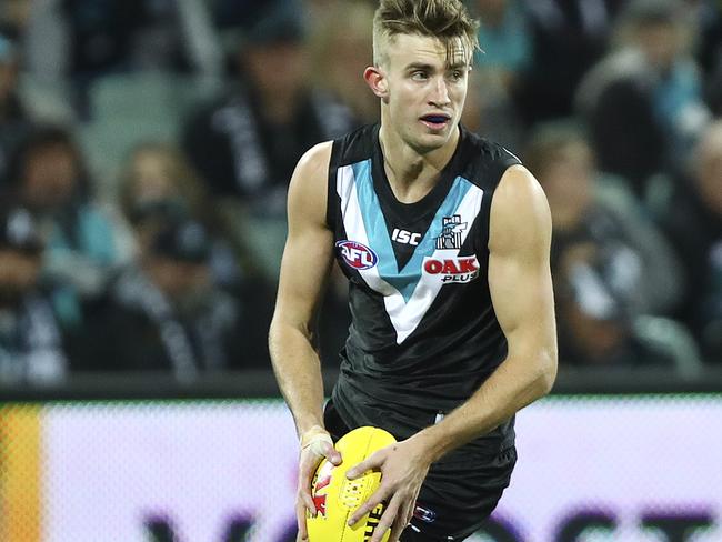 AFL - Port Adelaide v Gold Coast Suns - Round 23 - Adelaide Oval. Dougal Howard. Picture Sarah Reed