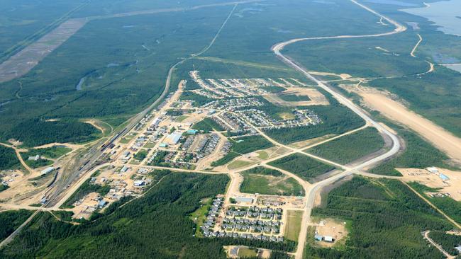 An aerial view of Gillam, Manitoba. Picture: Supplied