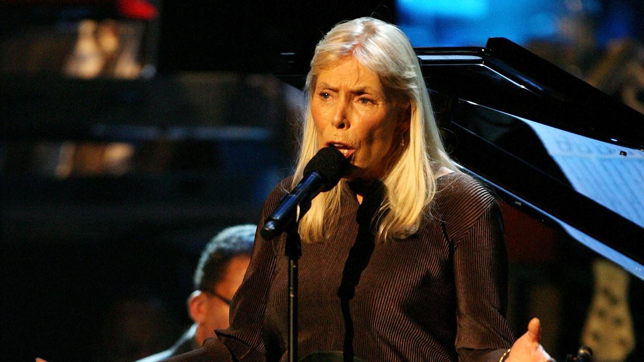 Joni Mitchell has backed Young in his Spotify boycott. Picture: Frederick M. Brown/Getty Images/AFP