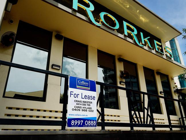 The Rorke's pub located in the Darwin CBD, at the corner of Bennett and Smith Street, has now been put up for lease.Picture: Justin Kennedy