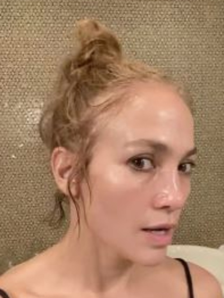 JLo clapped back at a fan that accused her of using Botox. Picture: Instagram