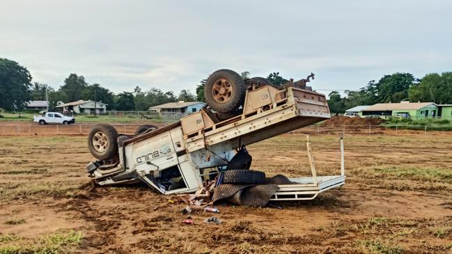 SH Build have been working out at Maningrida working on a housing contract and have had their vehicles stolen and destroyed and worksite broken into. Picture: SH Build