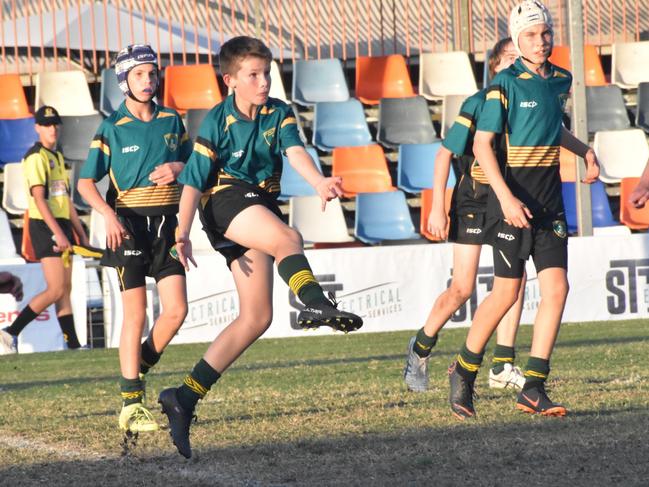 Rockhampton District Secondary Schools Rugby League grand finals, Year 8C, Chanel College, Gladstone, versus Glenmore State High, Browne Park, September 7, 2022.