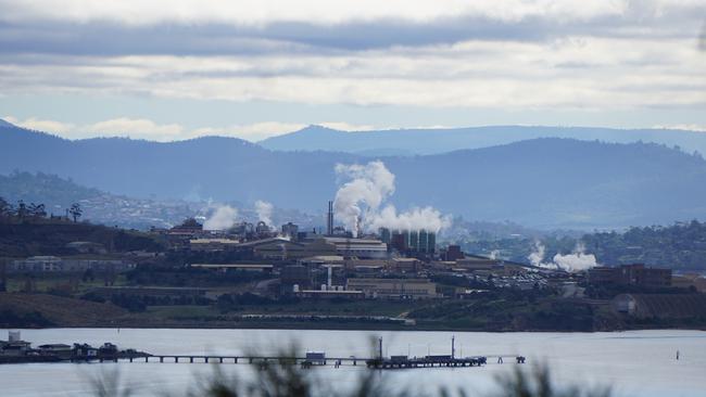 Nyrstar’s zinc works in Hobart. Picture: Julia Santos