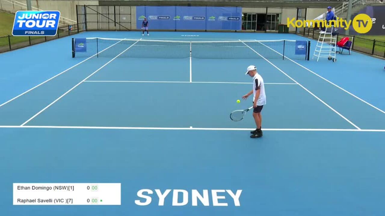 Replay: Ethan Domingo v Raphael Savelli (U14 Boys Singles Round 3) – 2024 Tennis Australia Junior Tour Masters U12, U14 Day 4