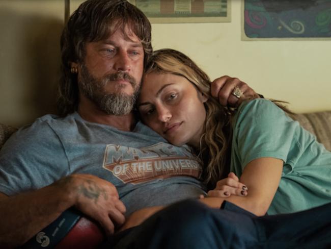 Travis Fimmel as Lawrence and Phoebe Tonkin as Frances Bell in Boy Swallows Universe. Picture: Netflix